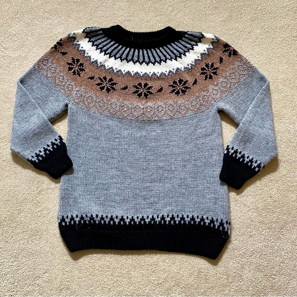 The Alpaca Connection Handmade Vintage Fair Isle Sweater